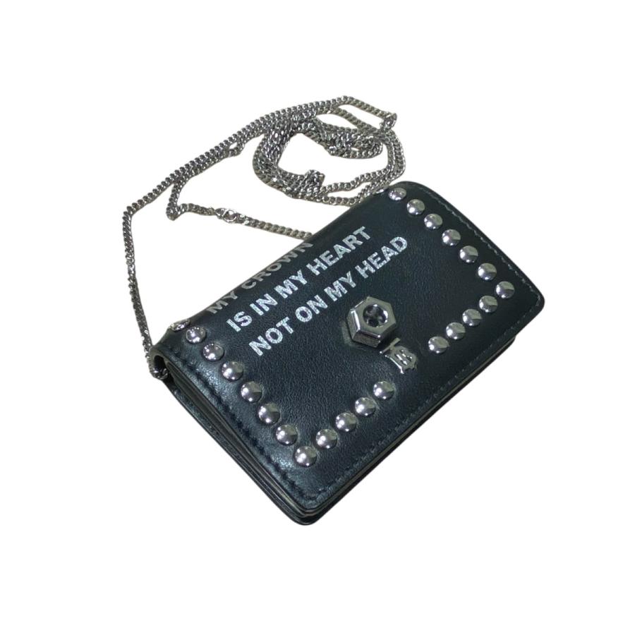 未使用級✨ Burberry バーバリー　財布 チェーン　ケース　ブラック BURBERRY（バーバリー） BURBERRY TBレザーチェーンウォレット