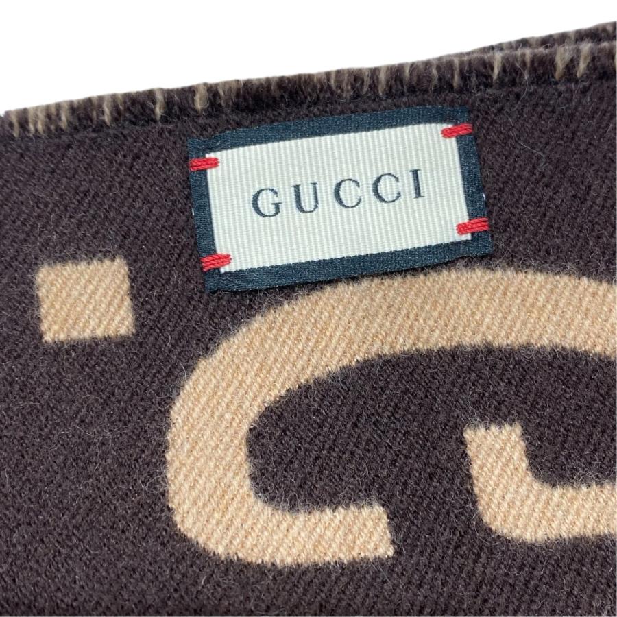 GUCCI（グッチ） GUCCI GGジャガードマフラー 495592 ベージュ サイズ