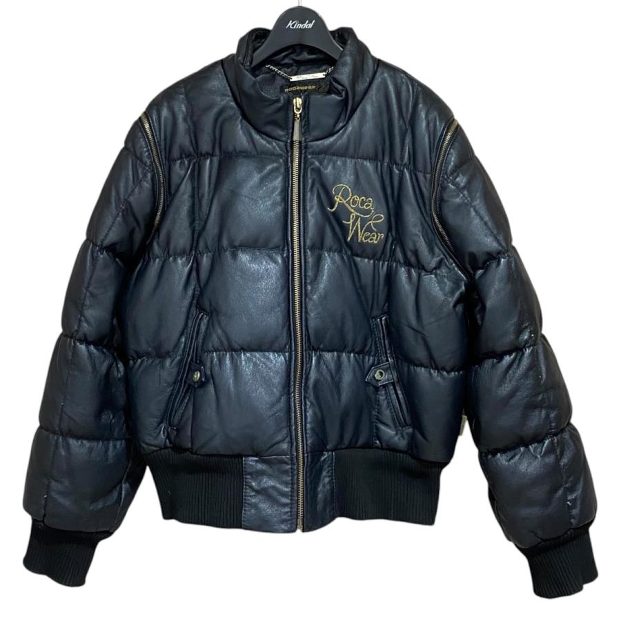 ROCA WEAR レザージャケット 革ジャン ROCAWEAR（ロカウェア） レザージャケット ブラック サイズ：XL