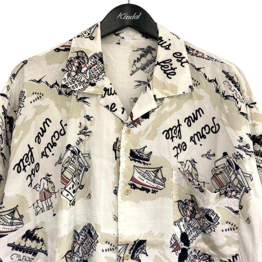 ポータークラシック Porter Classic アロハシャツ ホワイト サイズ：M