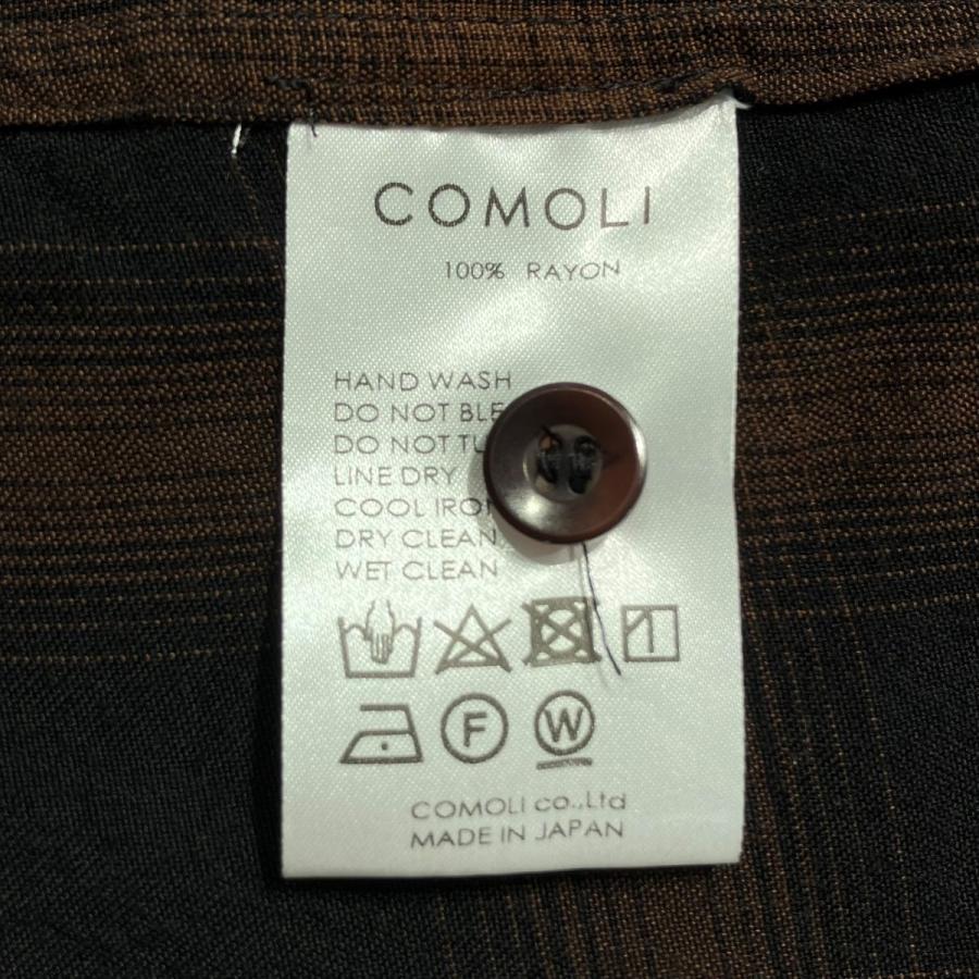 COMOLI コモリ 24SS チェックシャツ Z01020005 ブラック COMOLI コモリ 24SS チェックシャツ Z01020005 ブラック