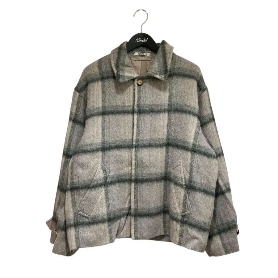 AURALEE オーラリー SURI ALPACA SHAGGY CHECK BLOUSON コート