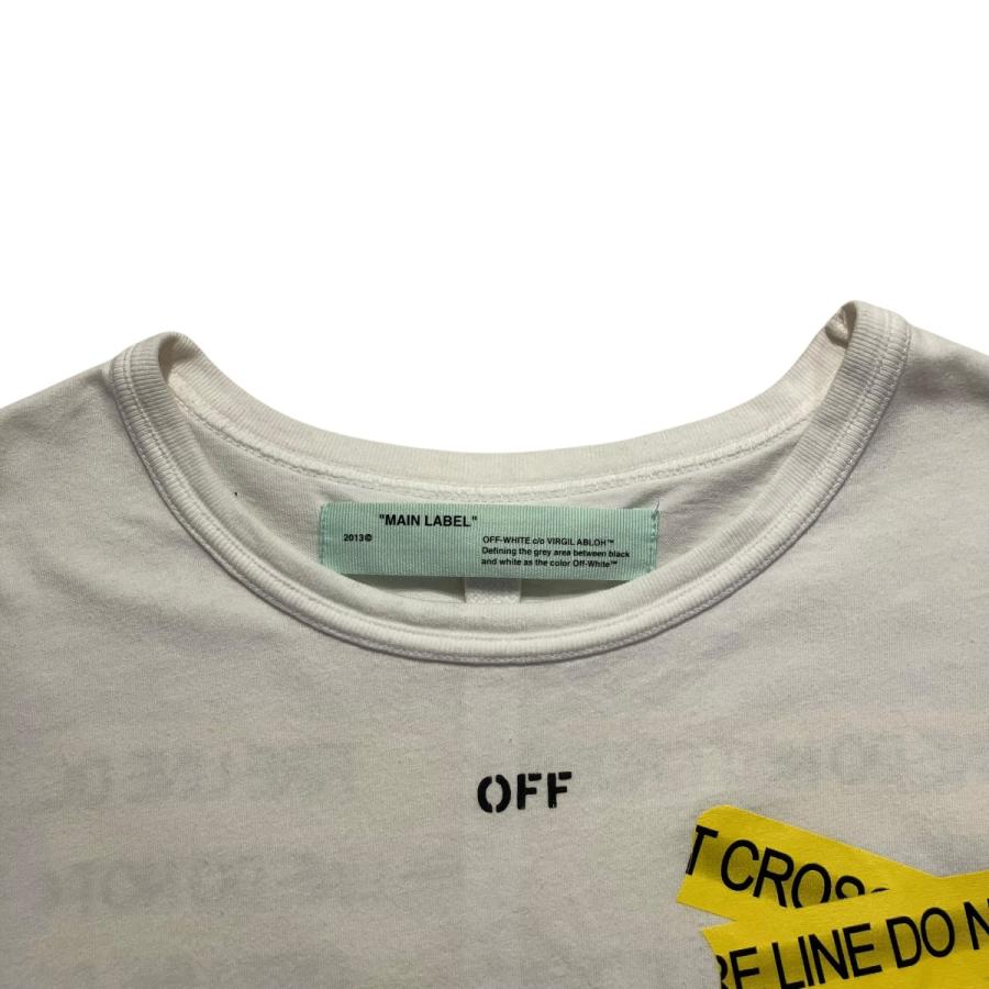 off white（オフホワイト） OFFWHITE FIRETAPE S S TEE ファイヤー