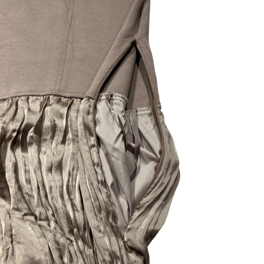 [新品]FRAY I.D/ワッシャープリーツニットコンビワンピース FRAY I.D（フレイアイディー）の「ワッシャープリーツニット