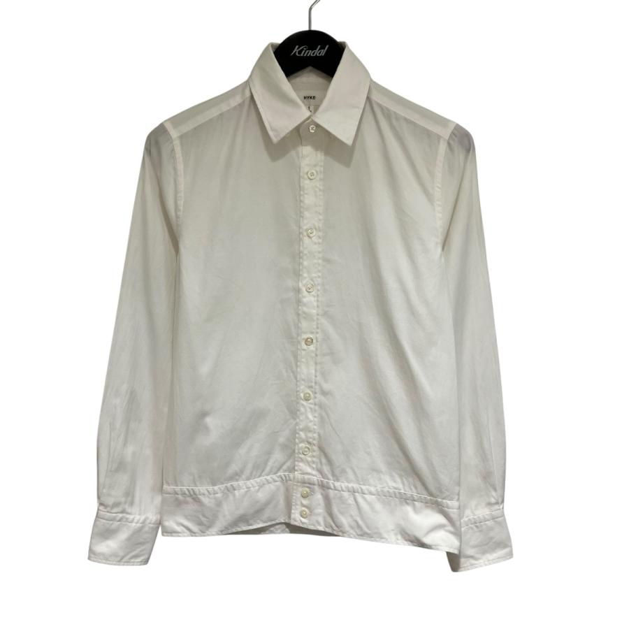 【HYKE(ハイク)】ホワイトシャツ長袖 HYKE（ハイク） 長袖シャツ ホワイト サイズ：1 : カインドオルYahoo