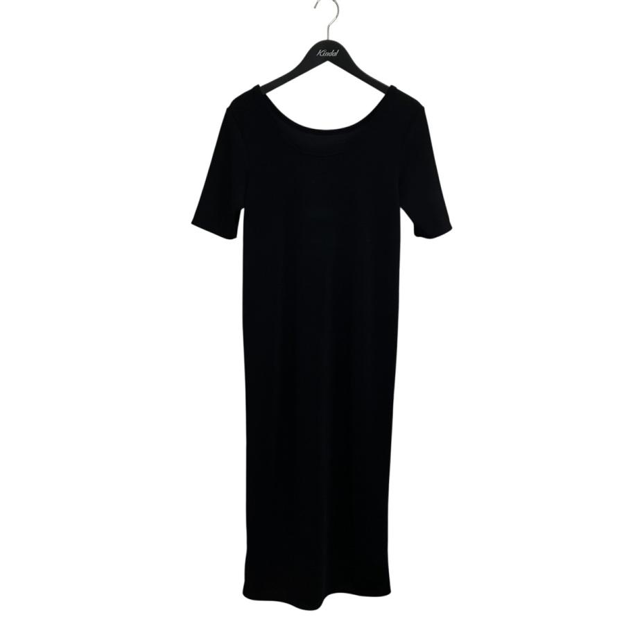 plageプラージュ Rib ハーフスリーブワンピース　リブ　ネイビー　38 追加》Rib ハーフスリーブ ワンピース 4（ワンピース）｜Plage