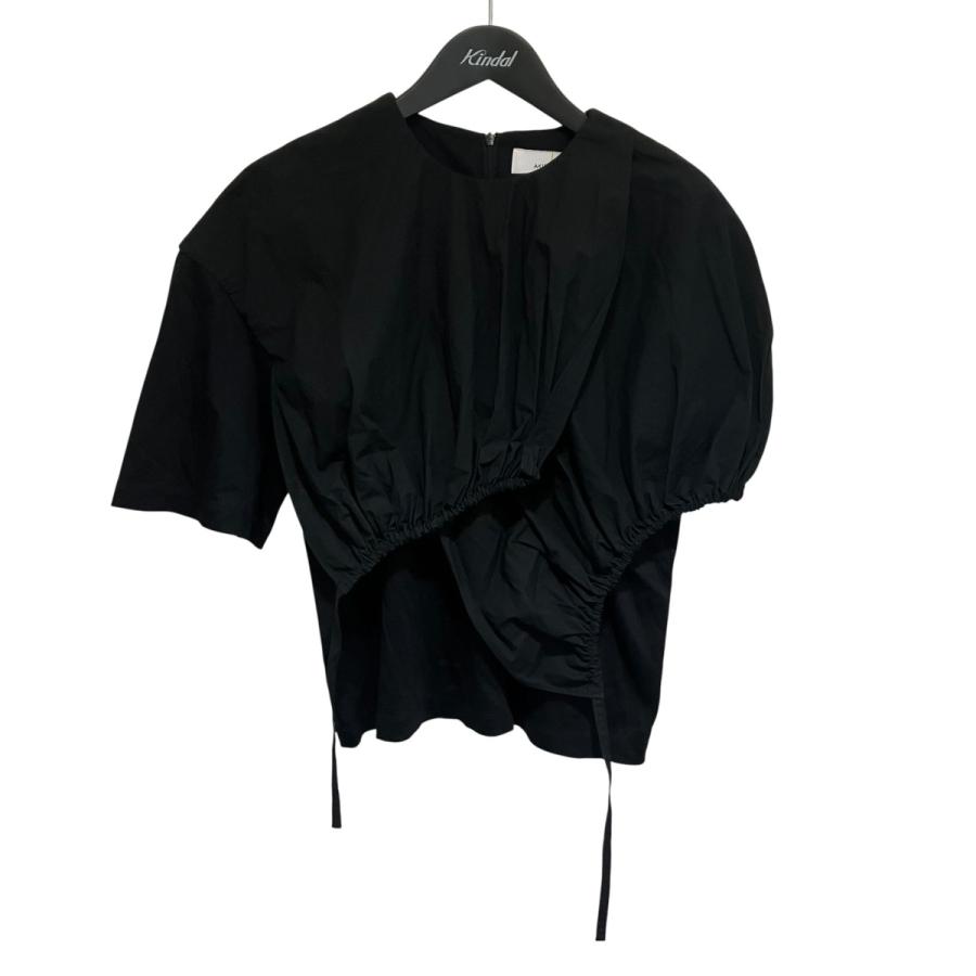 AKIRANAKA アキラナカ AKIRA NAKA 半袖ブラウス AR2127-BK ブラック  