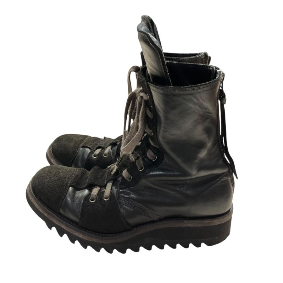 ディーハイゲン D．HYGEN Horse Leather Lace Up Boots Shark