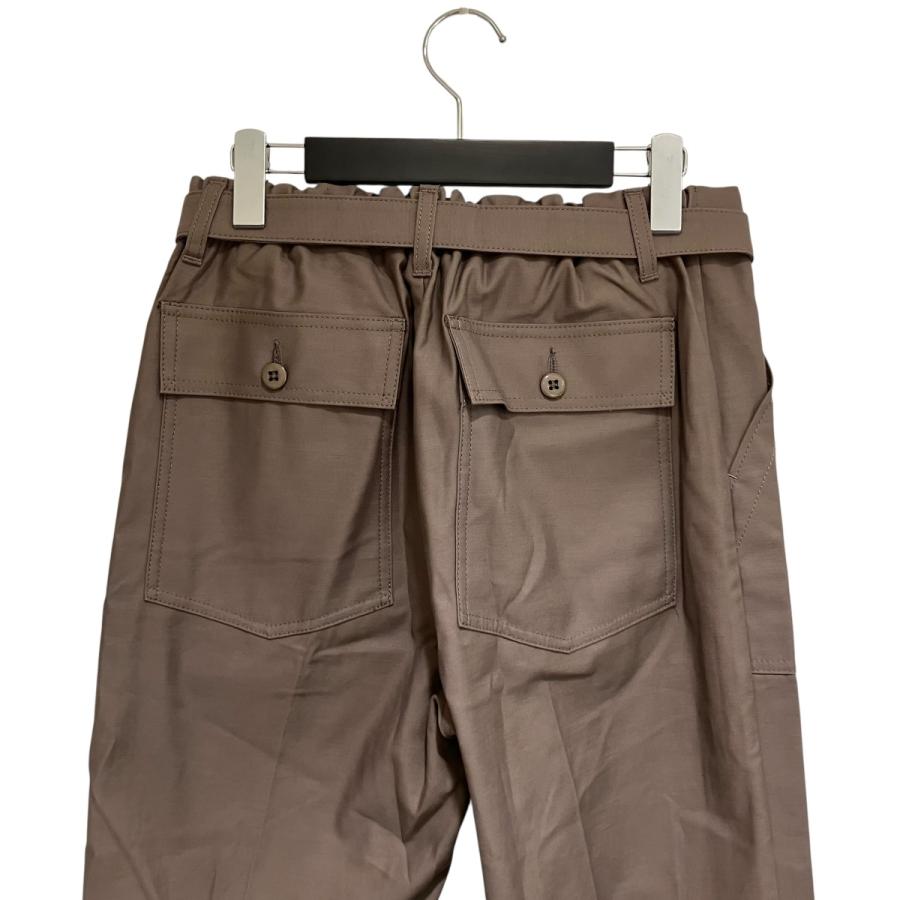 sacai × WTAPS / Cotton Back Satin Pants/ボトム/1/コットン/KHK/25-03696M sacai サカイ×ダブルタップス sacai×WTAPS 25SSCotton Back Satin