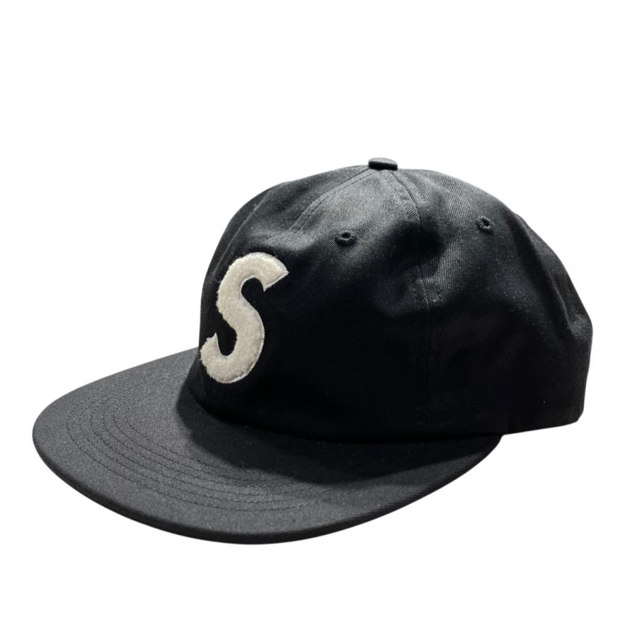Supreme ブラック パターンキャップ Supreme シュプリーム stamped mesh back 5-panel メッシュ