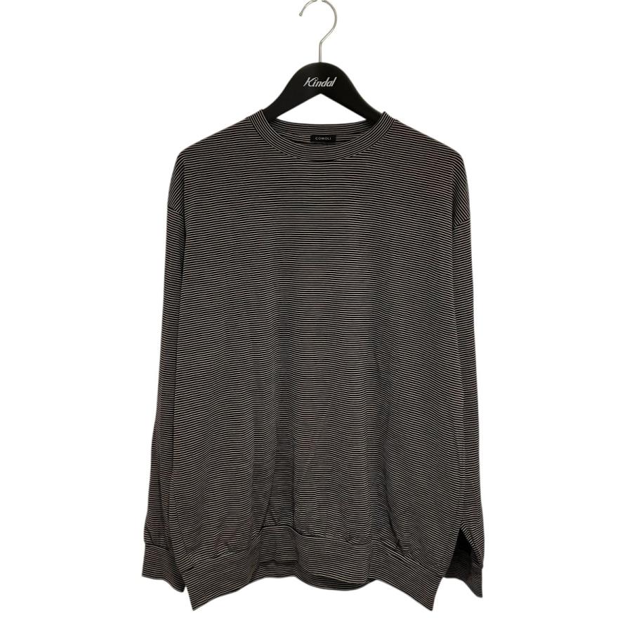 23ss comoliコモリ サマーウール長袖クルー サイズ4 グレー COMOLI