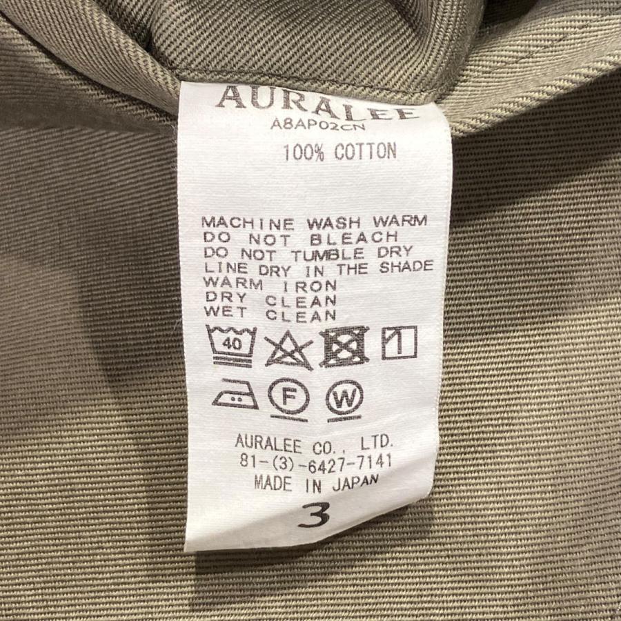 AURALEE（オーラリー） フィンクスチノテーパードパンツ チノパン