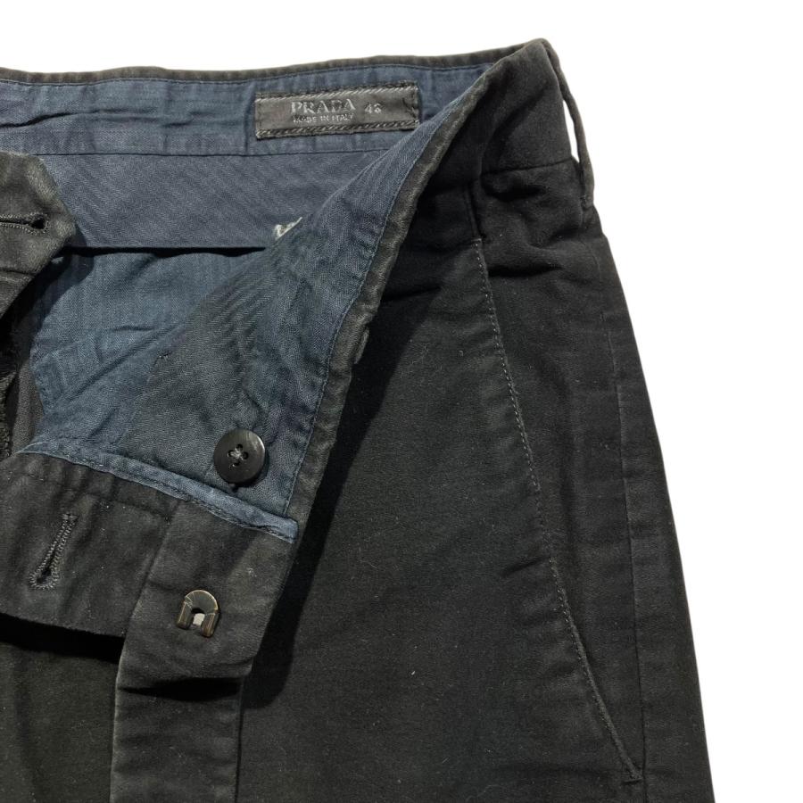 PRADA（プラダ） スラックスパンツ UPA730 ブラック サイズ：48