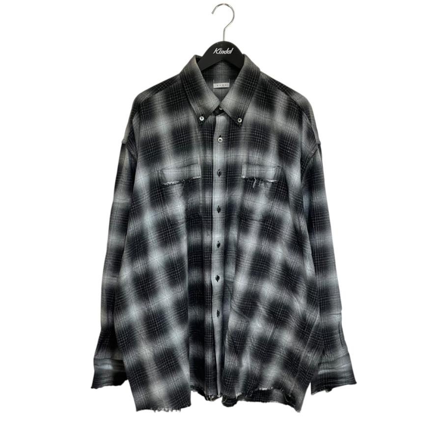 Name. ネーム Name． 25SS COTTON TWILL OMBRE CUT-OFF REGULAR SHIRT