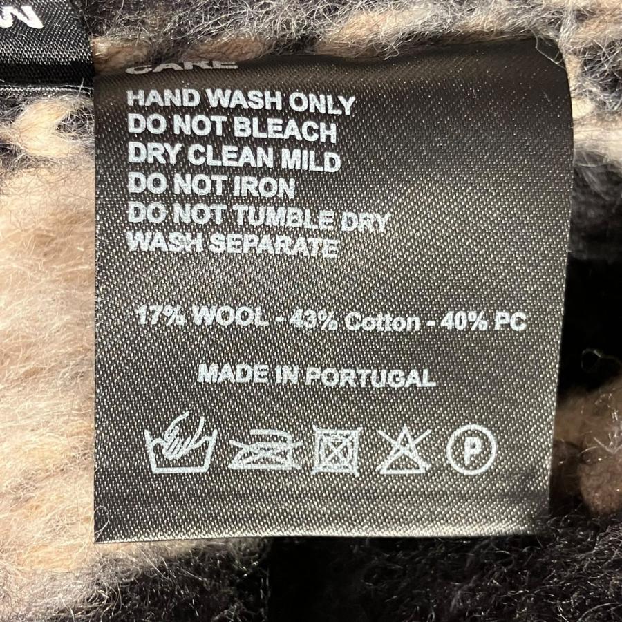 アスクユアセルフ ASKYURSELF BRUSHED CHECKERED KNIT ニットセーター