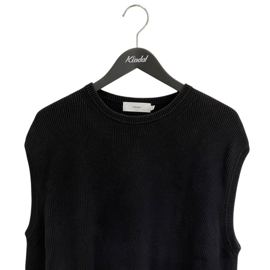 【値下げ】Graphpaper High Density Cotton Knit Vest ニットベスト GM201-80073 ネイビー サイズ：1 |  | 02