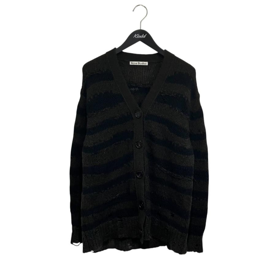 アクネストゥディオズ ACNE STUDIOS FN-MN-KNIT000308 カーディガン Acne Studios（アクネ ストゥディオズ） ダメージ加工ボーダー