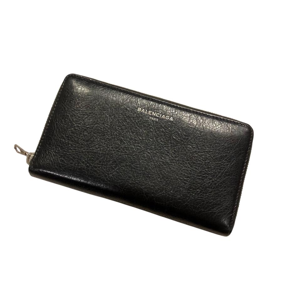 BALENCIAGA（バレンシアガ） ラウンドジップ 長財布 519641 ブラック