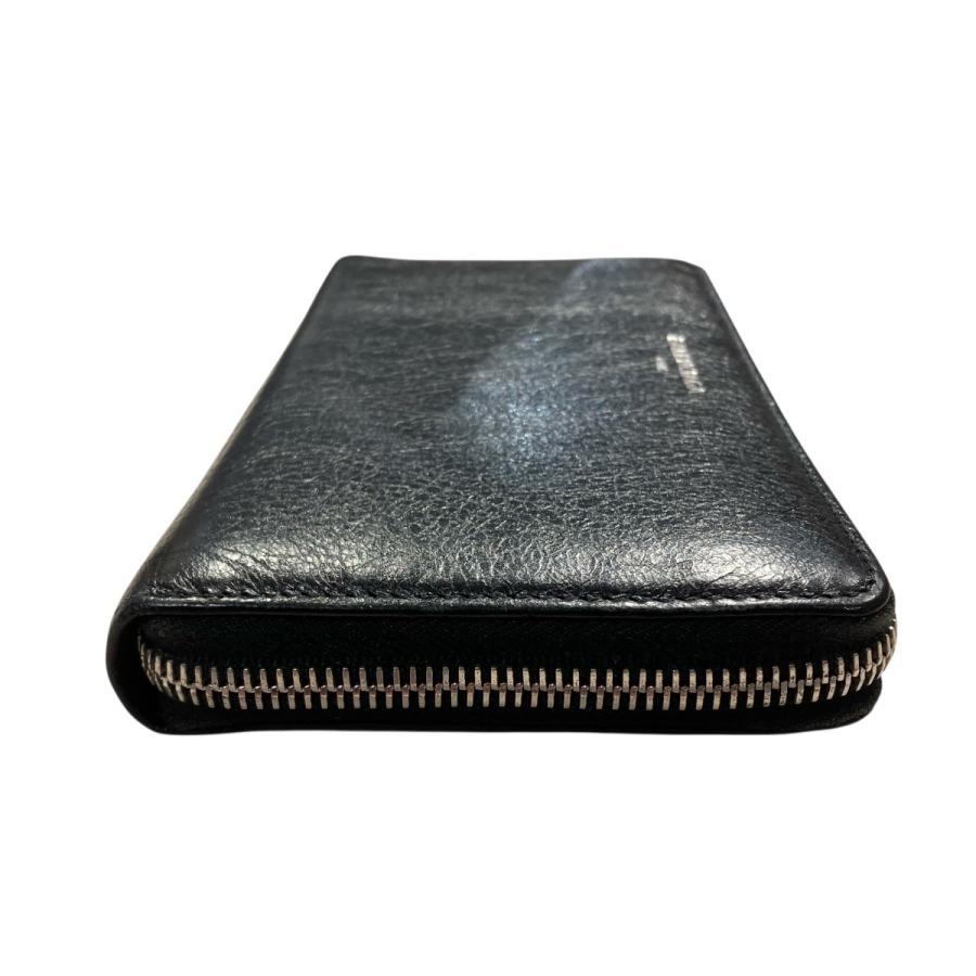BALENCIAGA◆ラウンドジップ 長財布 ◆ブラック レザー BALENCIAGA（バレンシアガ） ラウンドジップ 長財布 519641 ブラック