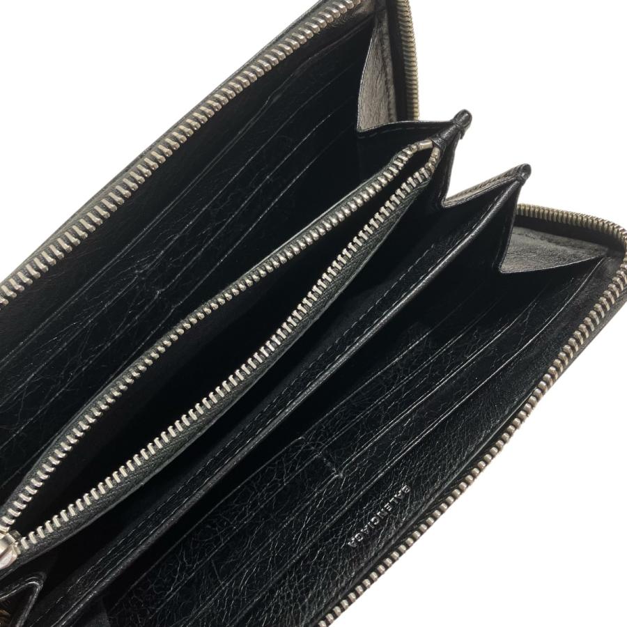 BALENCIAGA（バレンシアガ） ラウンドジップ 長財布 519641 ブラック