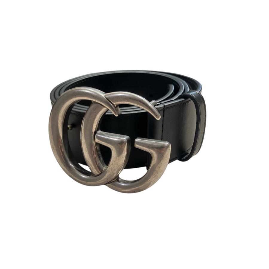 GUCCI（グッチ） GUCCI GGモーマント レザーベルト 397660 ブラック