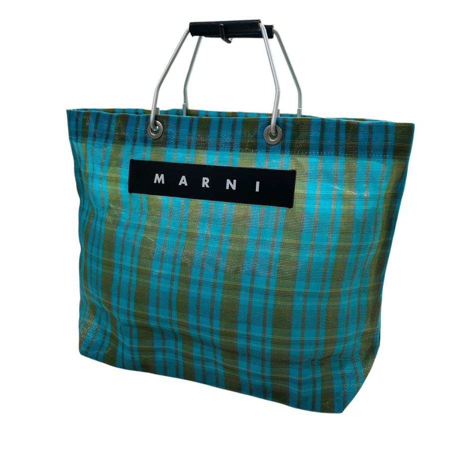 MARNI（マルニ） フラワーカフェストライプバッグ トートバッグ マルチ 