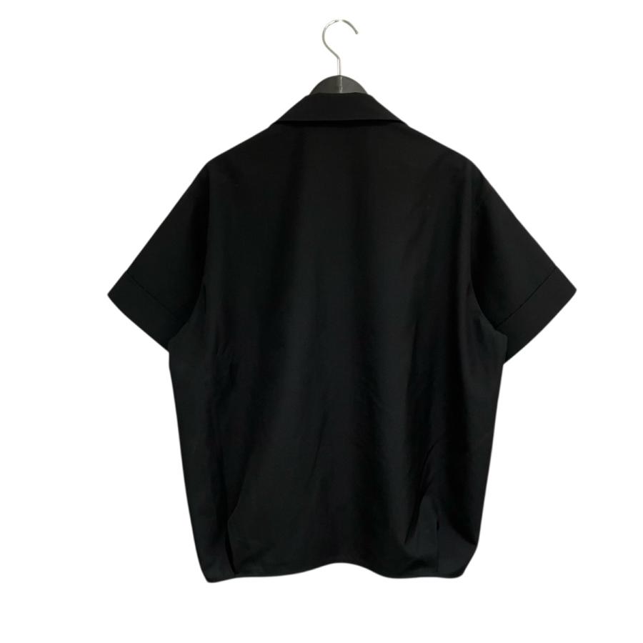 THE RERACS 半袖シャツ ブラック THE RERACS（ザ リラクス） THE RERACS 25SS オーバーサイズオープン