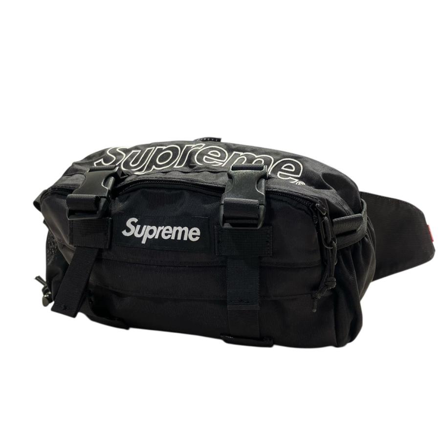 美品　19AW Supreme シュプリーム ウエストバッグ　ブラック Supreme（シュプリーム） Supreme 19AW waist bag ウエストバッグ