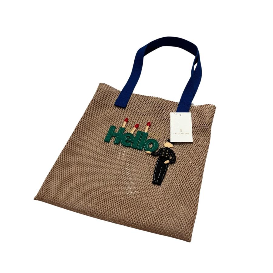 LUDLOW（ラドロー） LUDLOW Hello メッシュ トートバッグ ブラウン 
