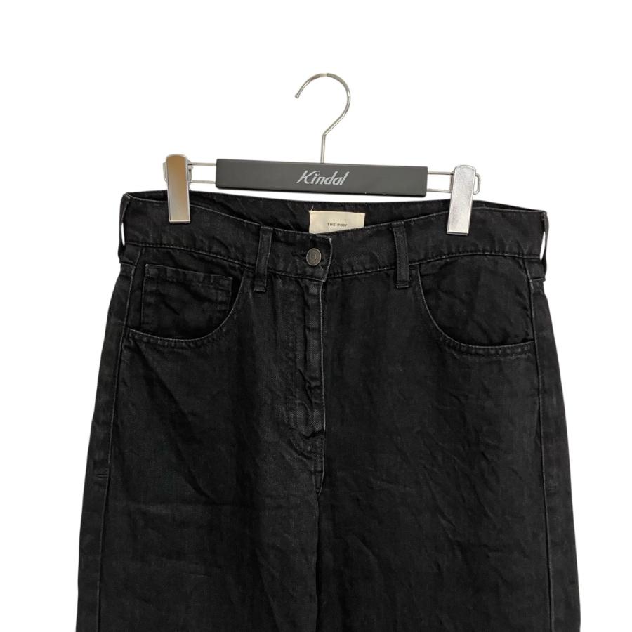 最終値下げ　THE ROW コットン ショートパンツ ブラック サイズ2 THE ROW（ザ ロウ） 【値下げ】THE ROW TARLEY JEAN リネンデニム