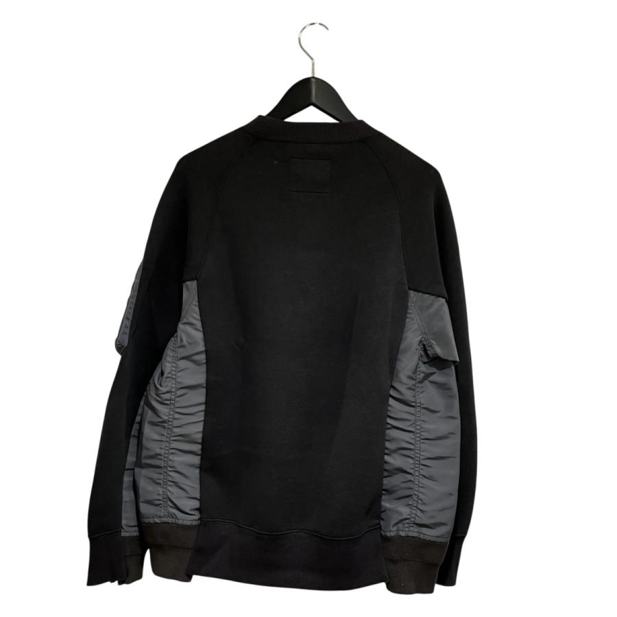 メンズ Sacai サカイ Nylon Twill Sponge Crew Sweat