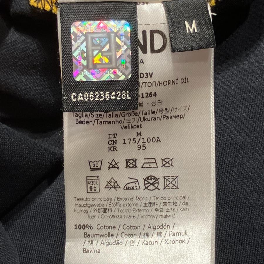 FENDI（フェンディ） ロゴメッシュ 半袖Tシャツ FAF532 AD3V ブラック