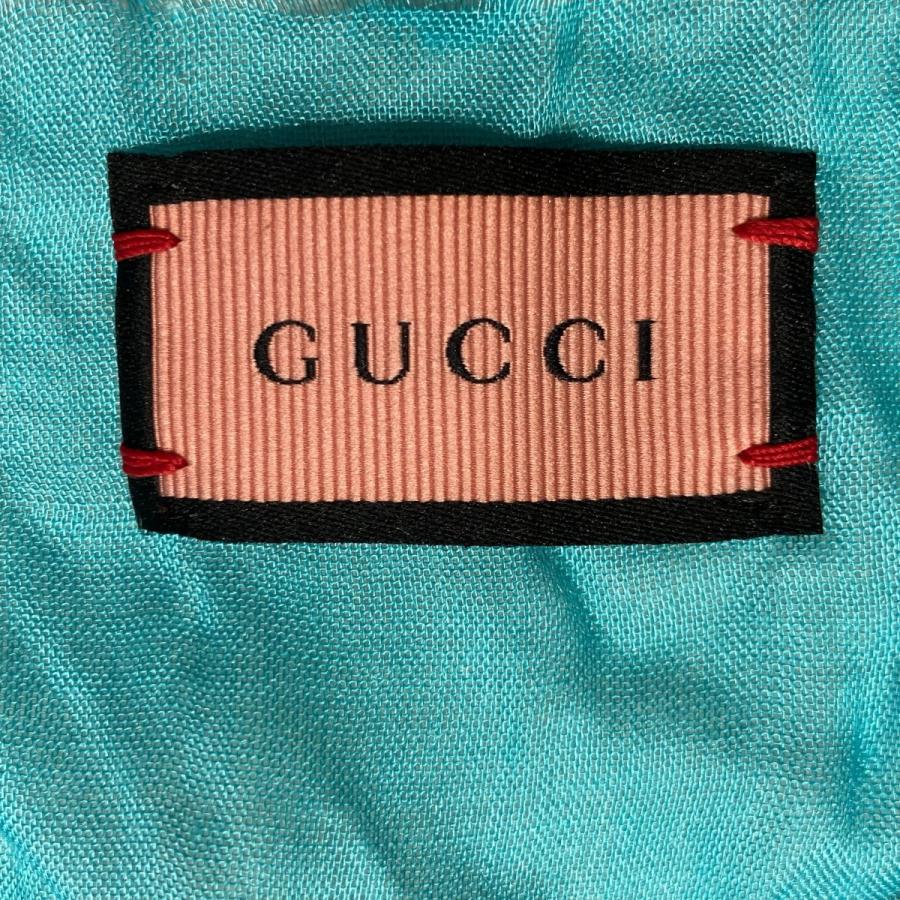 GUCCI（グッチ） GUCCI GGゴースト スカーフ ブラック サイズ：記載