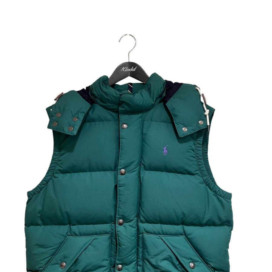 muta ダークグリーンダウンベスト フード付き POLO RALPH LAUREN（ポロ・ラルフローレン） フード付き ダウンベスト