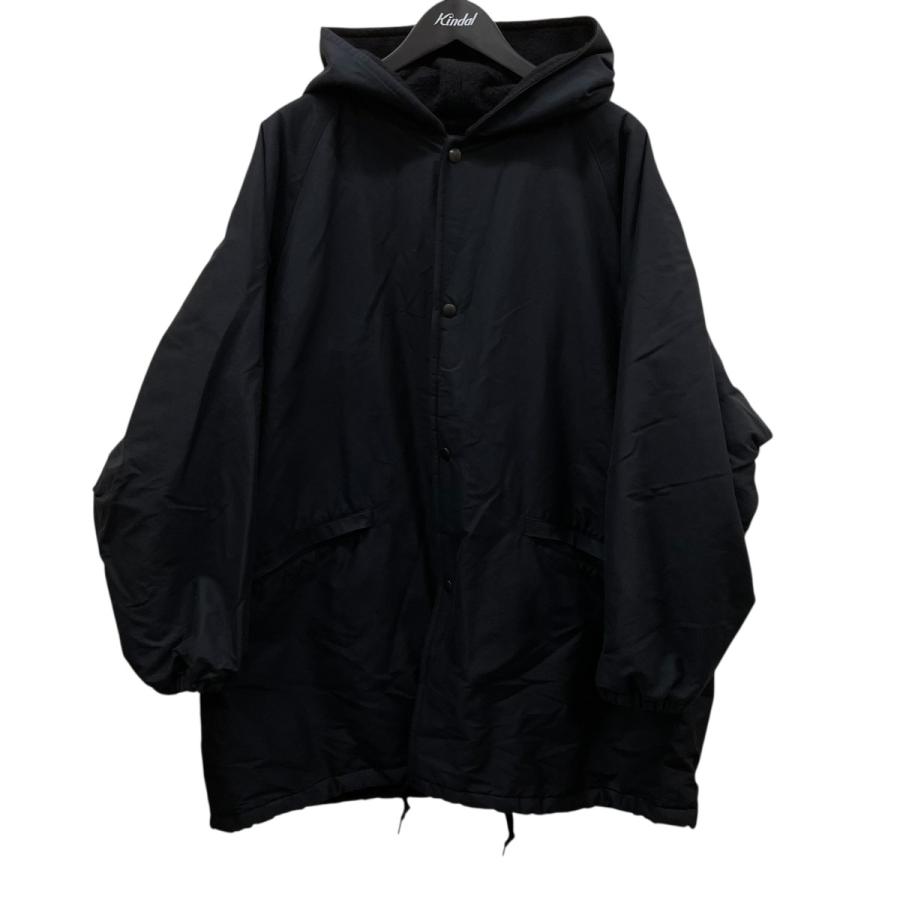 COMOLI（コモリ） コットンシルクフーデッドコート S03-04003 ブラック