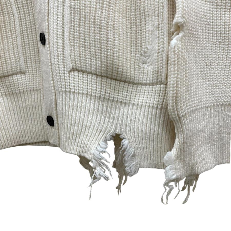 値下げ】stein MILLED DAMAGE KNIT CARDIGAN ダメージ加工 ニット