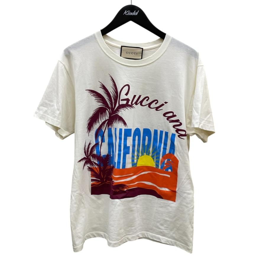 グッチロゴ半袖TシャツホワイトXS