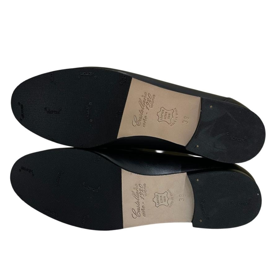 カステラーノ CASTELLANO ビジューローファー ローファー ブラック