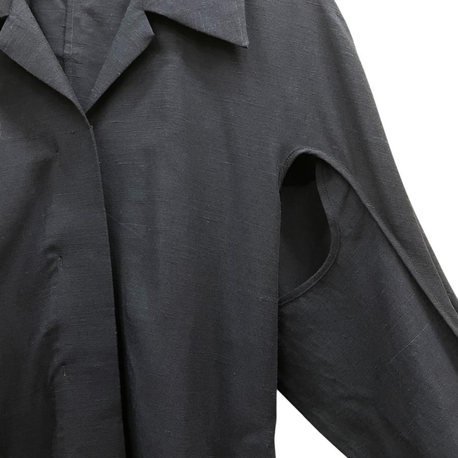 値下げ】mame kurogouchi 22SSViscose Hemp Round Shirt 長袖シャツ