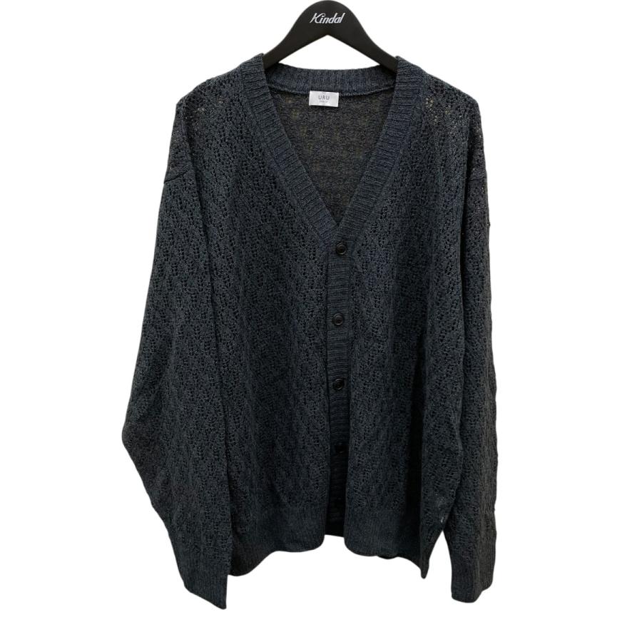 URU（ウル） 【値下げ】URU 25SS ニットカーディガン 25SUK03 ネイビー 