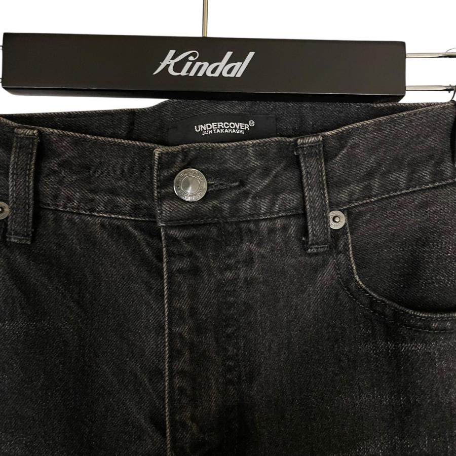 【レア】UNDERCOVER ブラックデニム スリムフィット UNDERCOVER（アンダーカバー） UNDERCOVER 23SS ニージップデザイン