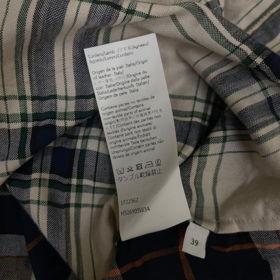 LOEWE（ロエベ） 【値下げ】LOEWE チェック柄 半袖ブラウス コットン