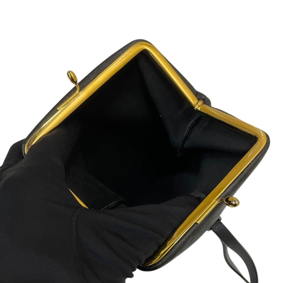 JIL SANDER ブラック ポーチ JIL SANDER（ジルサンダー） がま口 ショルダー ショルダーポーチ