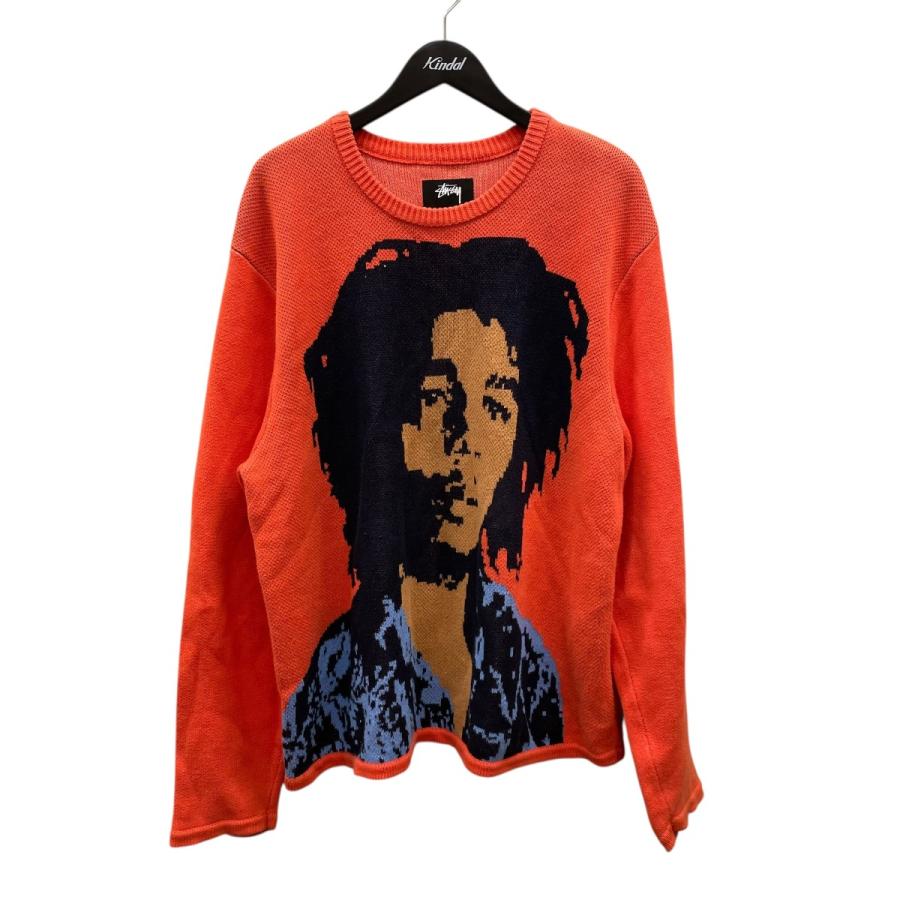 STUSSY ボブ・マーリー ニットセーター オレンジ STUSSY（ステューシー） ボブ・マーリーニットセーター セーター