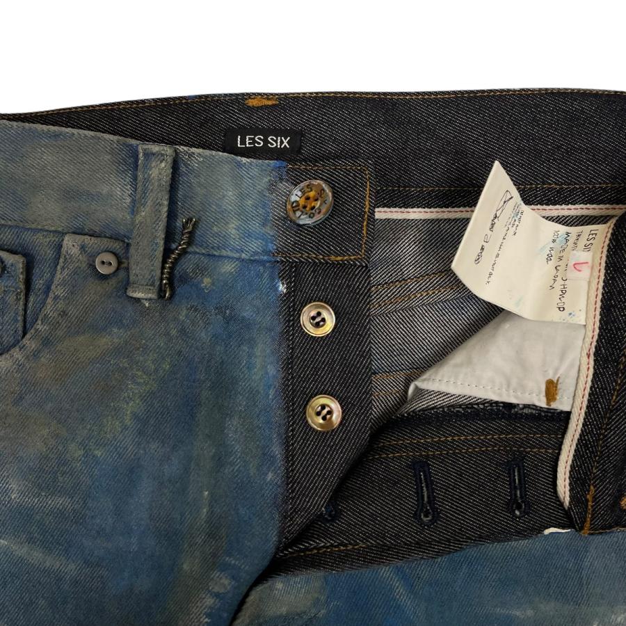 LES SIX（レシス） LES SIX HAND PAINTED WOOL 501 DENIM PANTS ウール