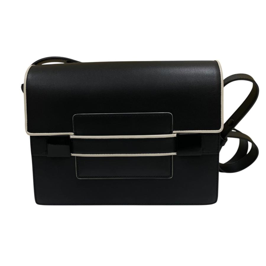 DELVAUX（デルヴォー） レザーショルダーバッグ ブラック