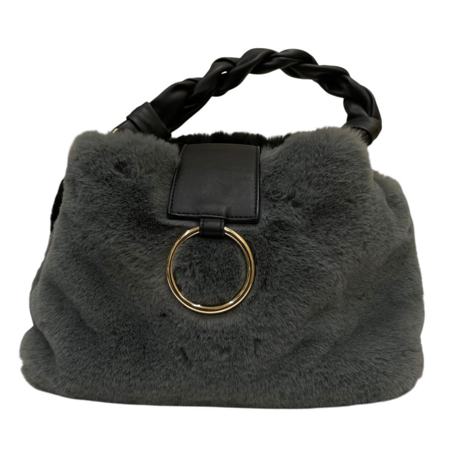 【美品】DIANA /  ダイアナ　2Way　ショルダーバッグ/ハンドバッグ DIANA（ダイアナ） DIANA 2WAY ハンドバッグ ショルダーバッグ グレー