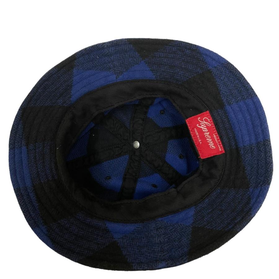 Supreme チェック柄 バケットハット Supreme（シュプリーム） チェック バケットハット ブルー×ブラック
