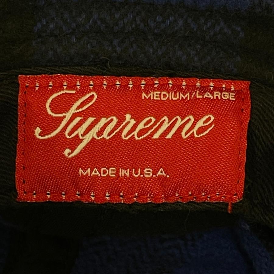 Supreme（シュプリーム） チェック バケットハット ブルー×ブラック