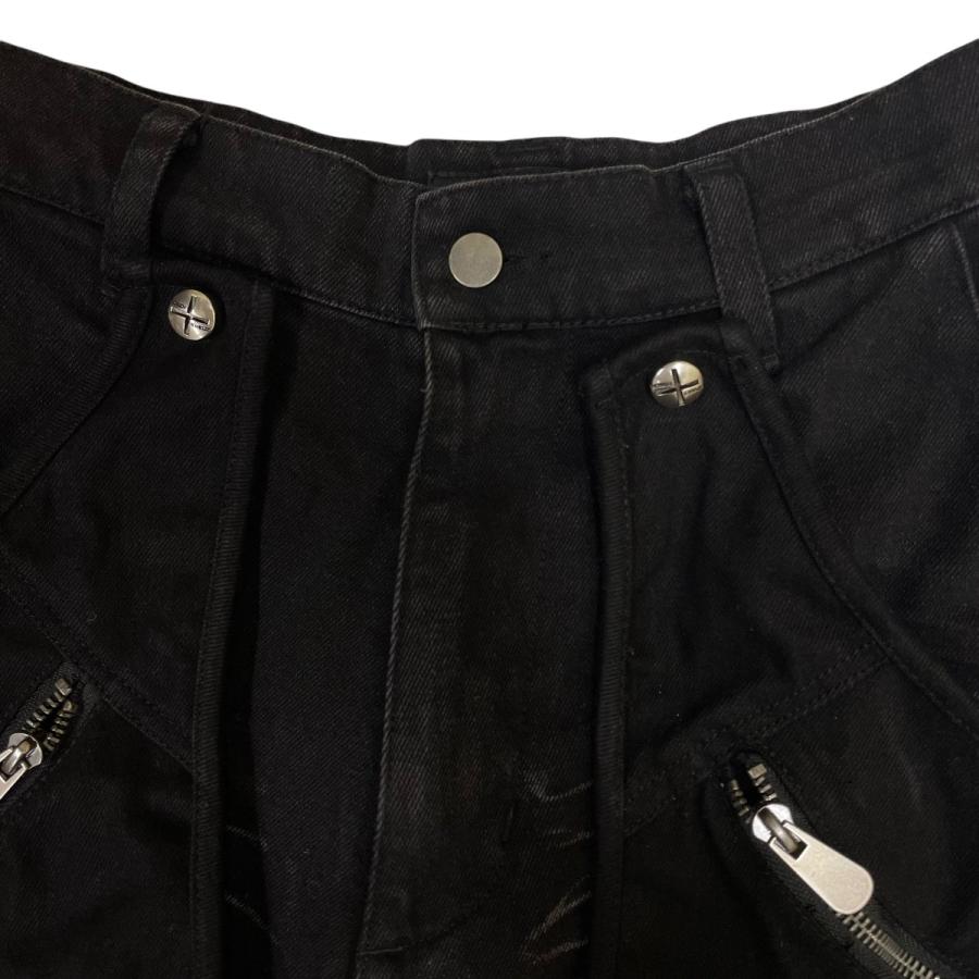 ローゼンクロイツ ROSEN KREUZ SIDE BELT DOCKING FLARE PANTS フレア